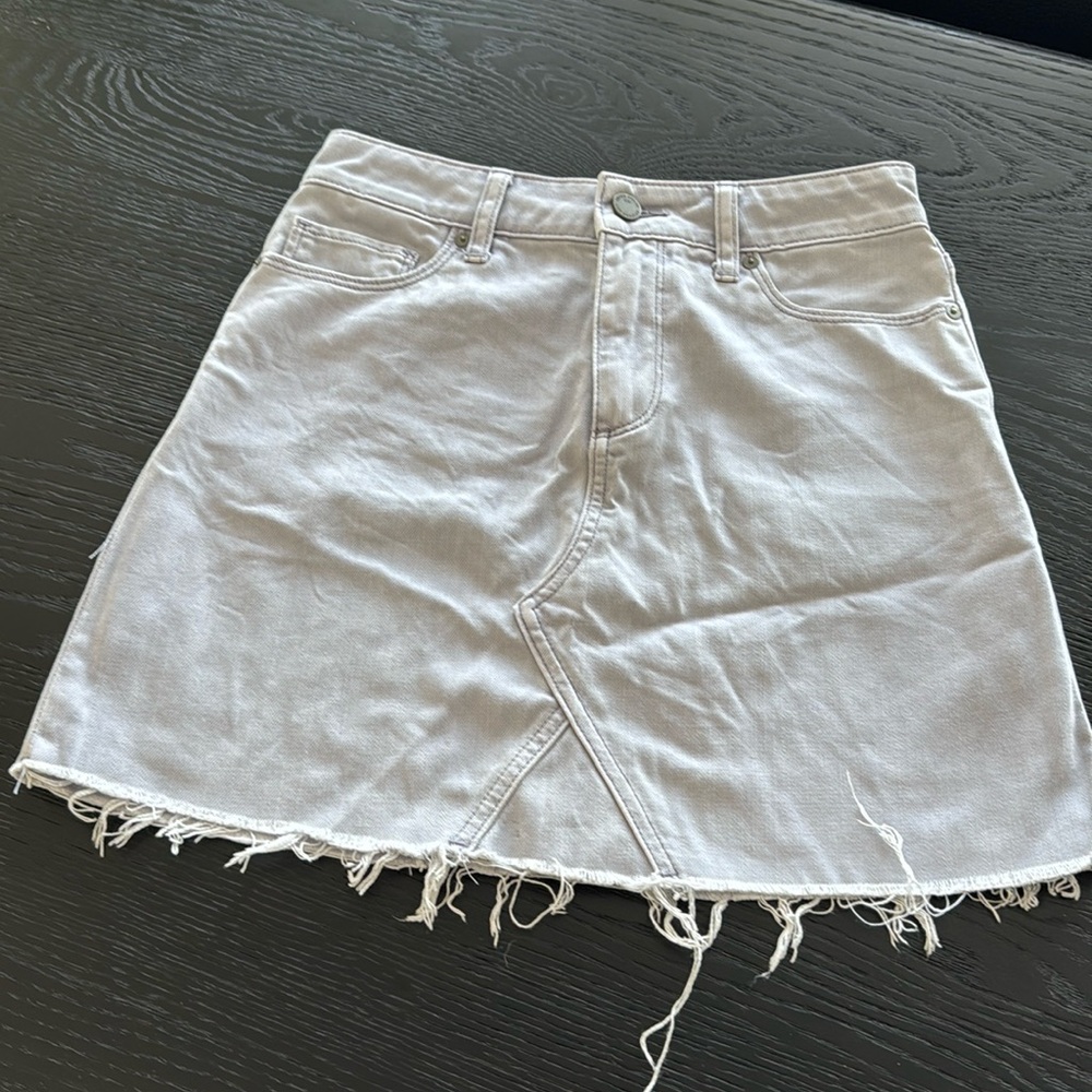 PAIGE Vintage Lavender Fog Aiden Skirt